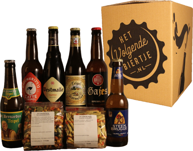 Bierpakket tripel met borrelmixen